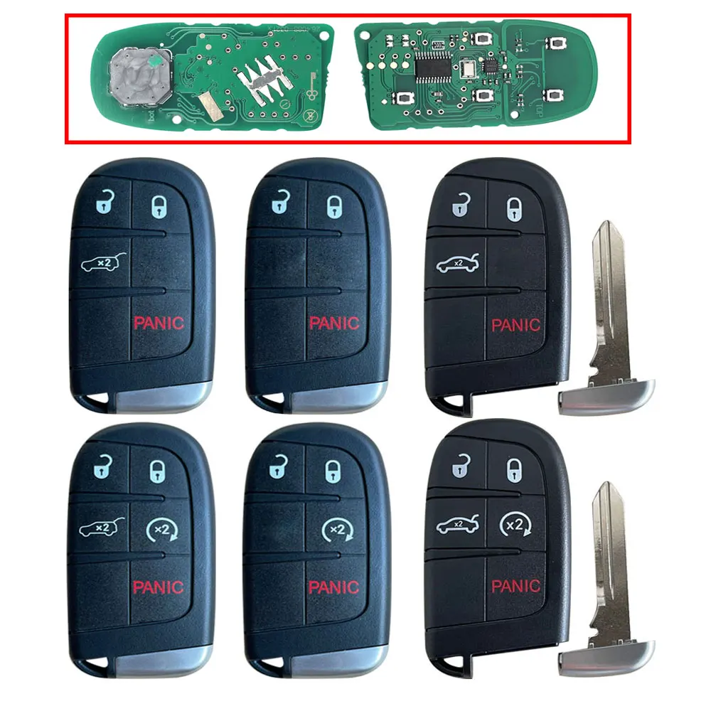 

Дистанционный ключ-брелок от машины Control 433MHZ ID46 PCF7953 Chip для Chrysler 300 2011 2012 2013 2015 2/3/4/5BTNS M3N40821302