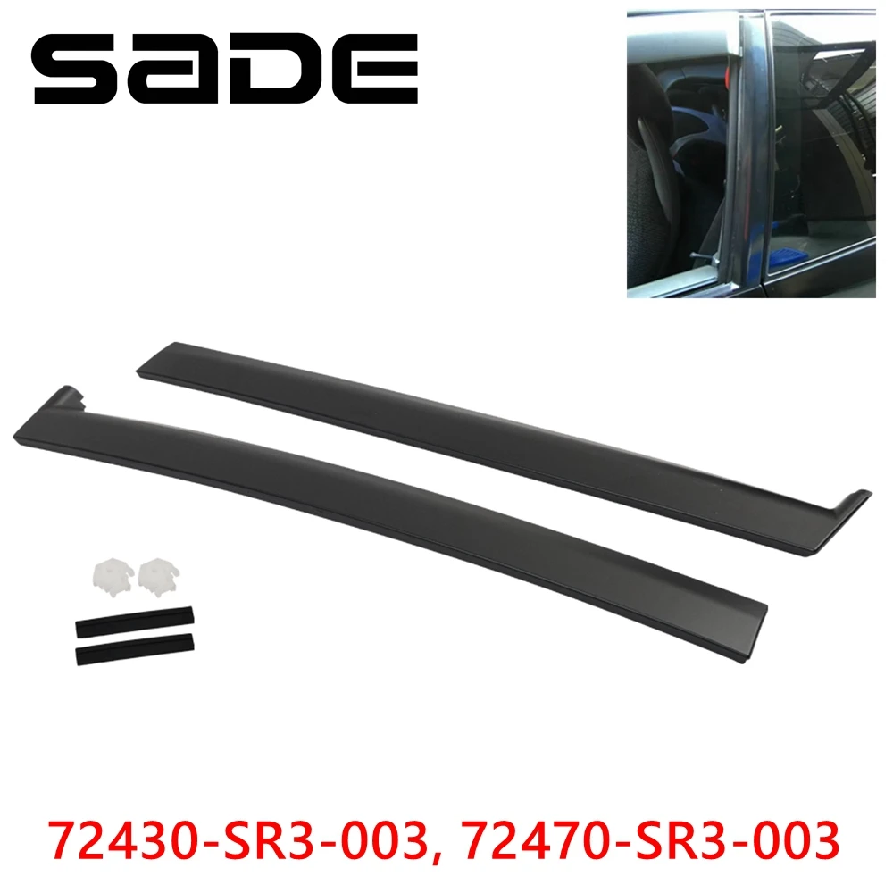Left Right Windshield A-Pillar Trim Molding Door Garnish Trim Pillar ...