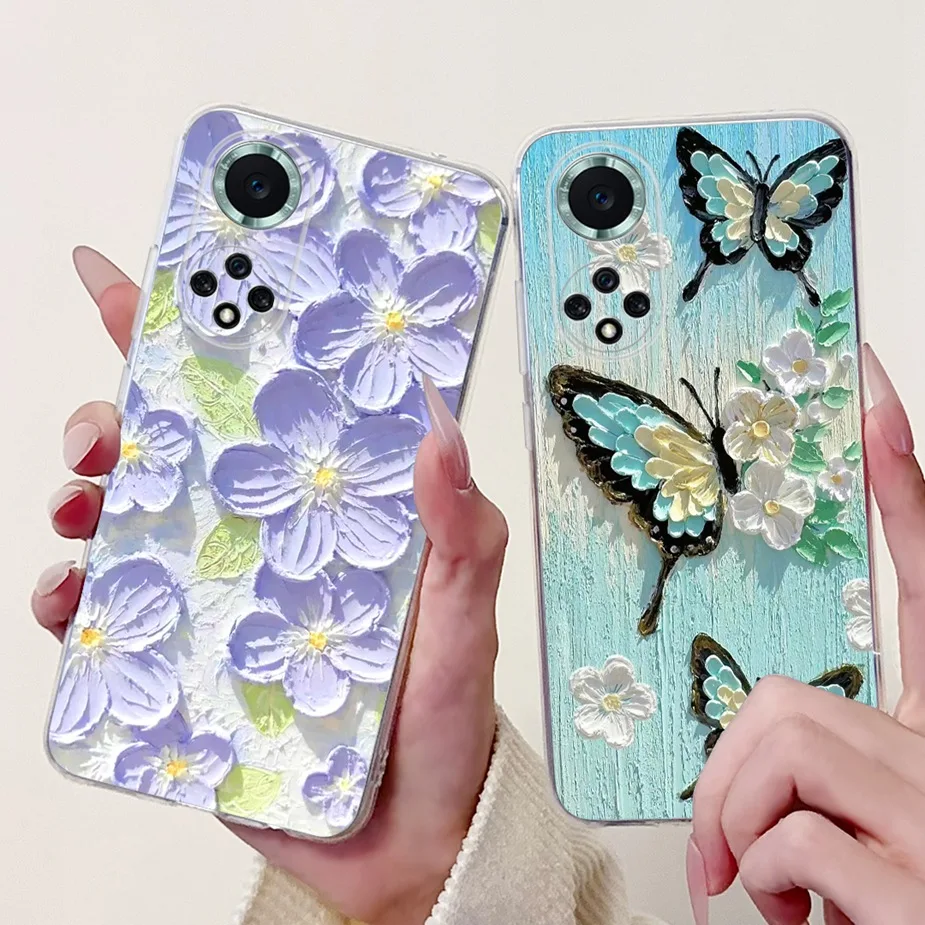 Stylish Butterfly Painted Soft Slim Phone Case