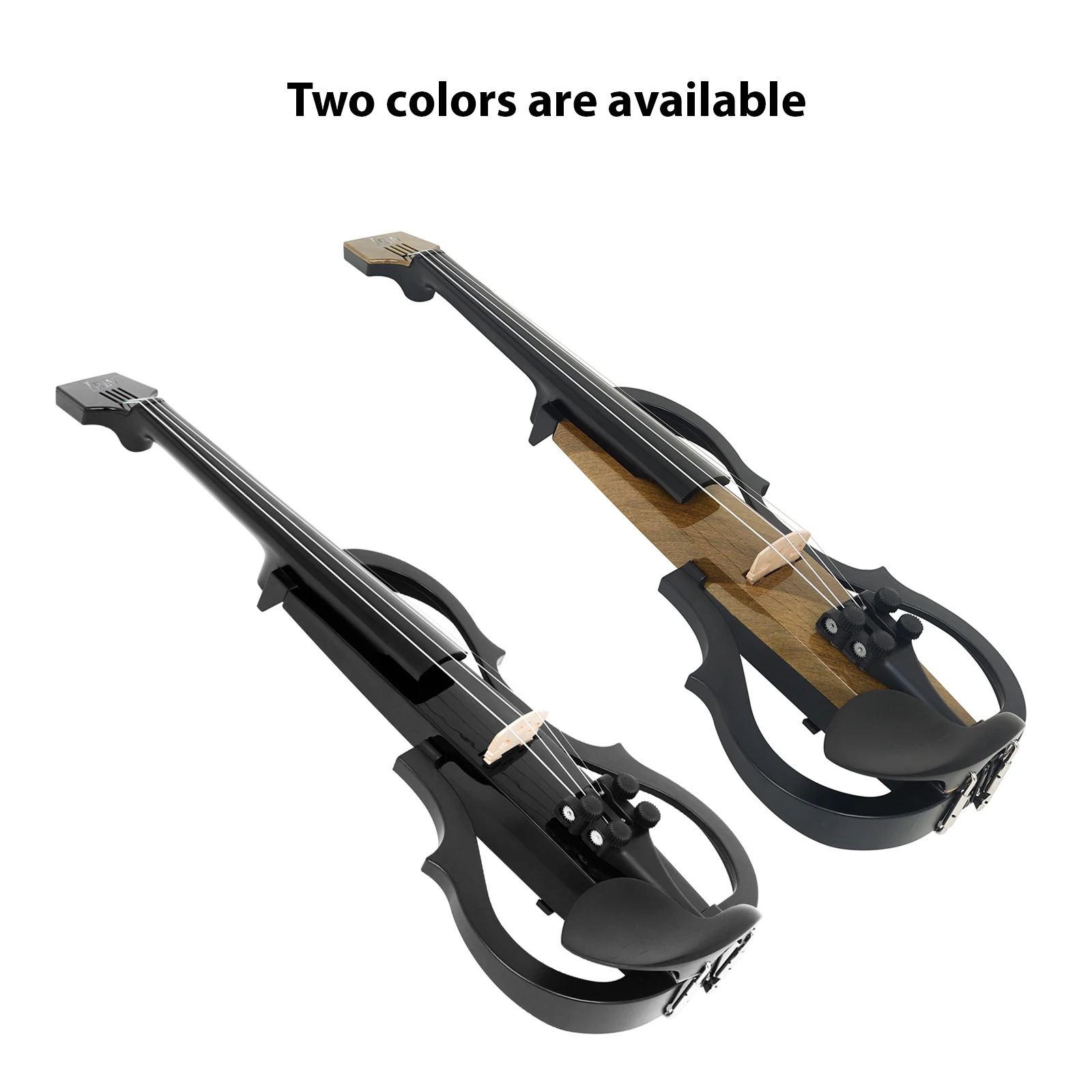 IRIN 4/4 Violin Full Size Set Professional Silent Electric Violin Carbon Fiber with Headphones Connecting Cables Shoulder Pads
