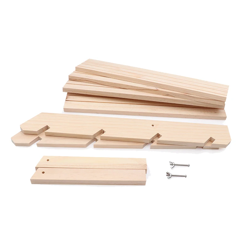 Wood Ring Display Rack Multi-Layer Earring Jewelry Rack