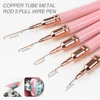 5/10pcs Pink/Black Nail Art Liner/Painting Brushes Ultra-thin Line Drawing Tool 4/8/12/20/25mm Professional Nail Liners Pen Tool 3