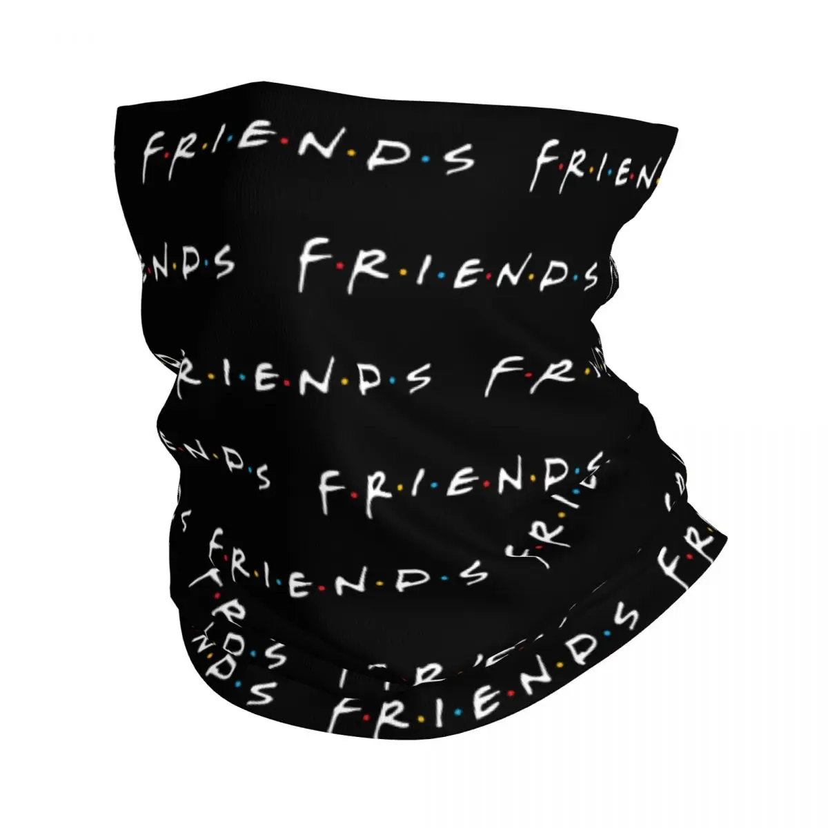 

New Friends 90S Famous Tv Show Bandana Neck Gaiter for Ski Running Men Women Wrap Scarf Letter Print Headband Warmer