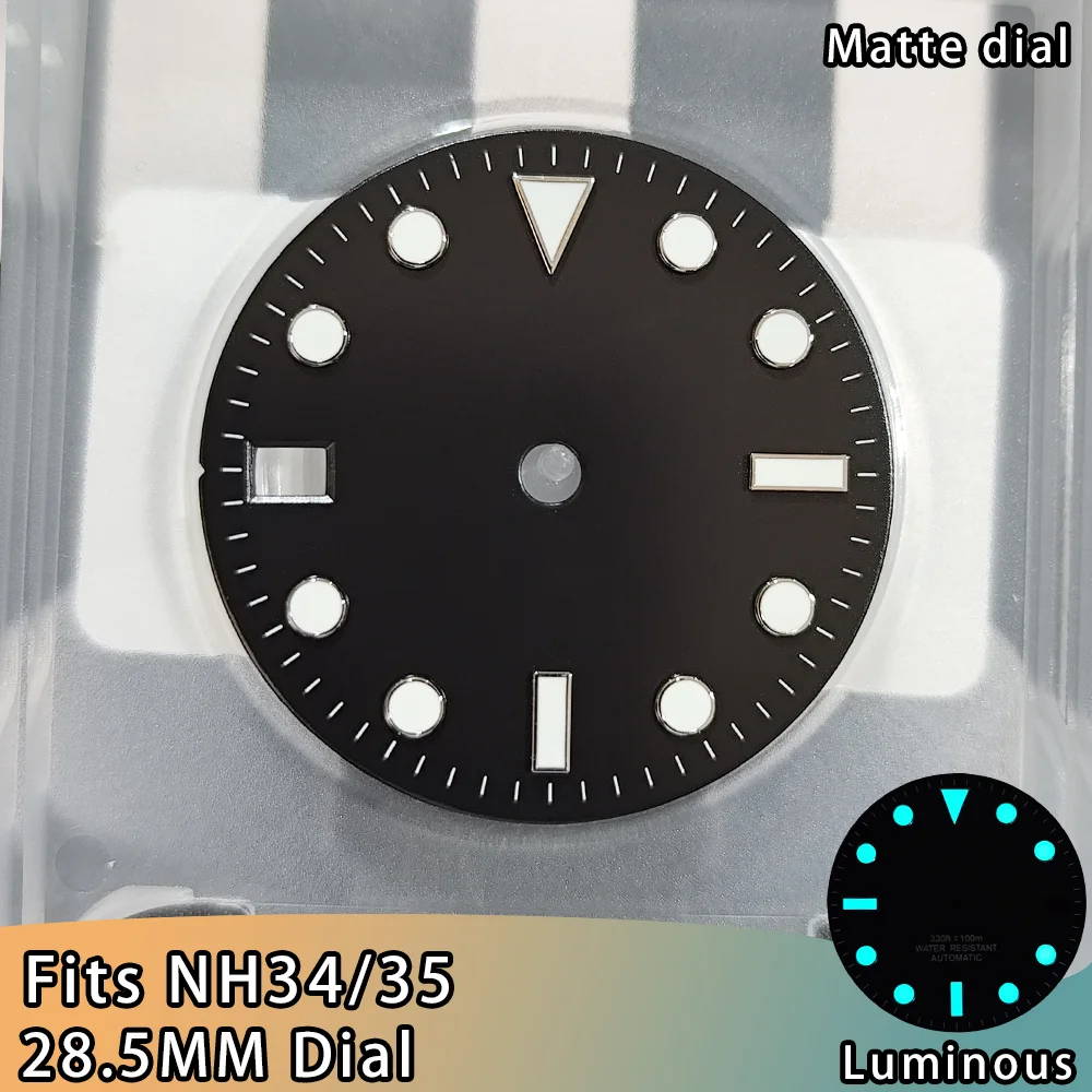 Enhanced White Watch Dial with BGW9 Blue Luminous Feature - 28.5mm