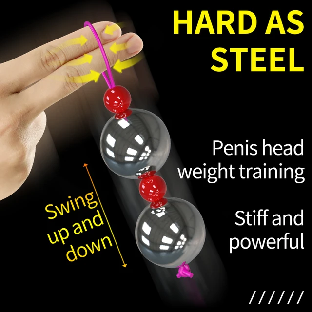 Male Drop Ball Heavy Weight Stretcher Silicone Penis Cock Ring