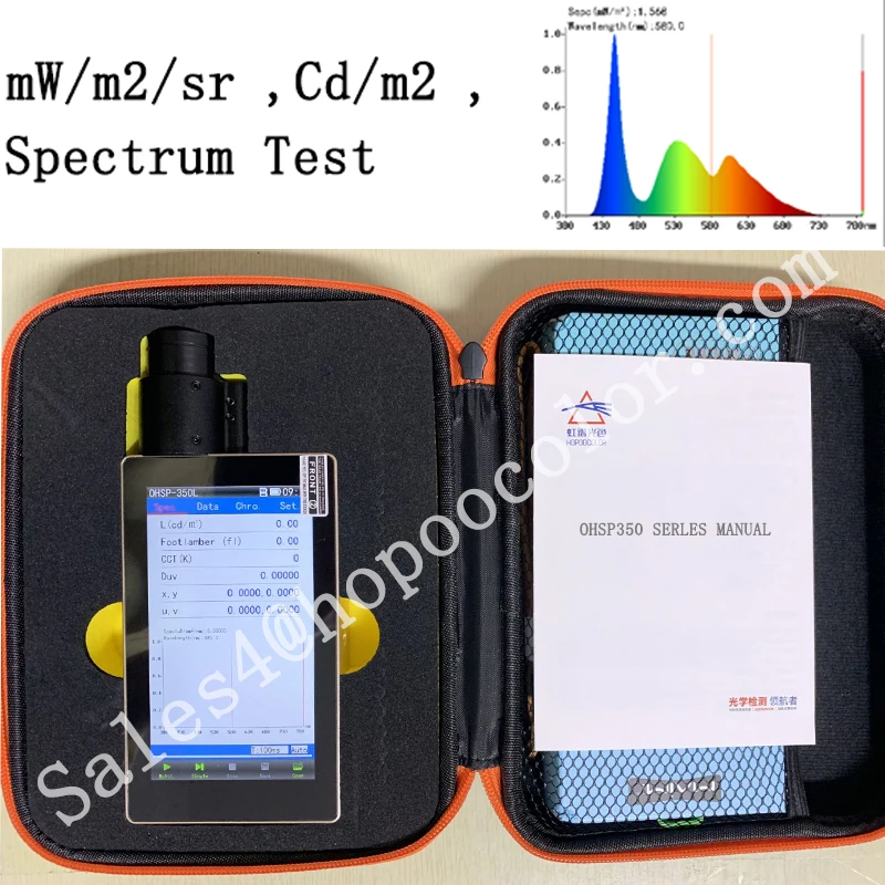 

Luminance Tester Cd/m2 Detection Chromaticity Luminance Spectrum OHSP350L Spectral Radiometer