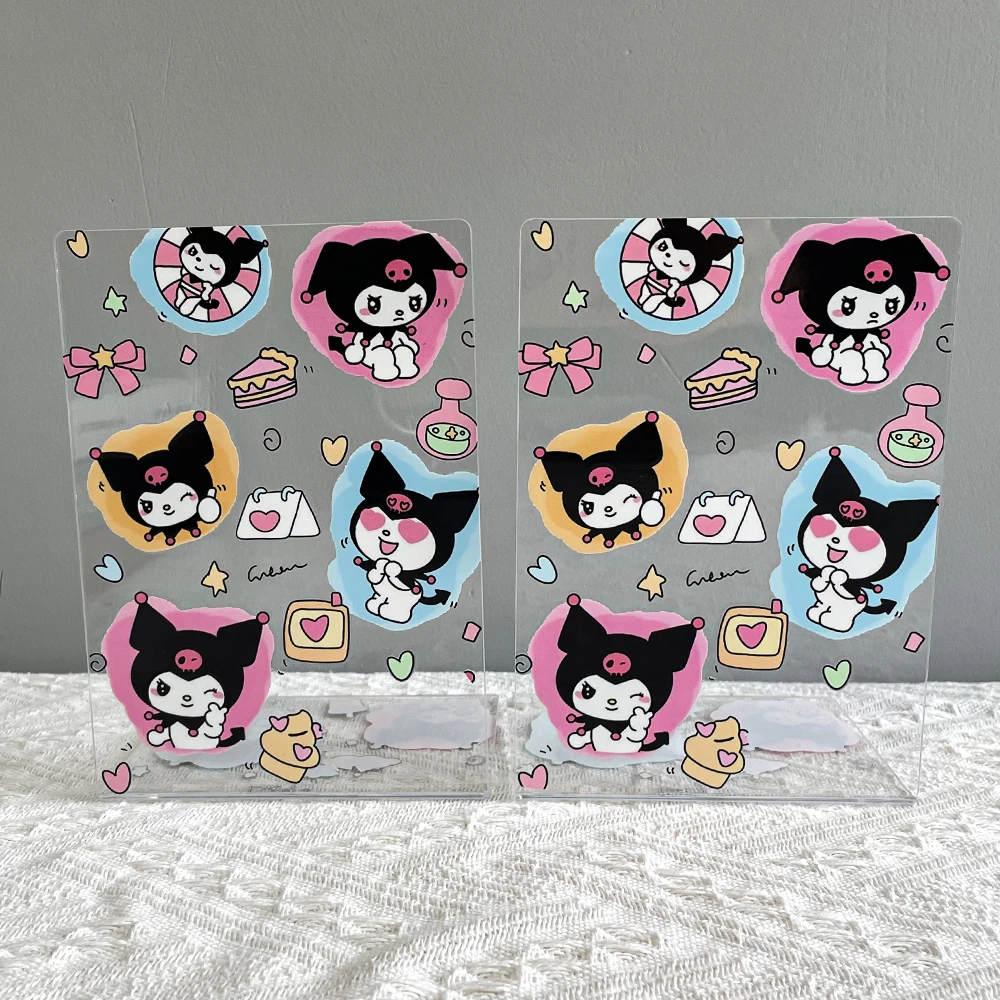 

Cute Sanrio Kuromi Bookends Cartoon Anime Book Ends Book Support Office Table Desk Decorate Ornaments for Girls Boys Gifts