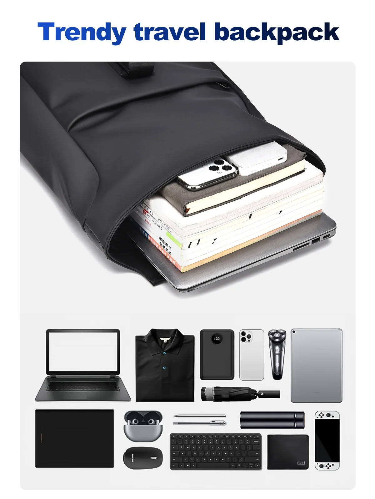 British Style Backpack For Men New Luxury Brand Urban Daily Back Pack 14-16 Laptop Backpacks Waterproof Student Bagpack Male