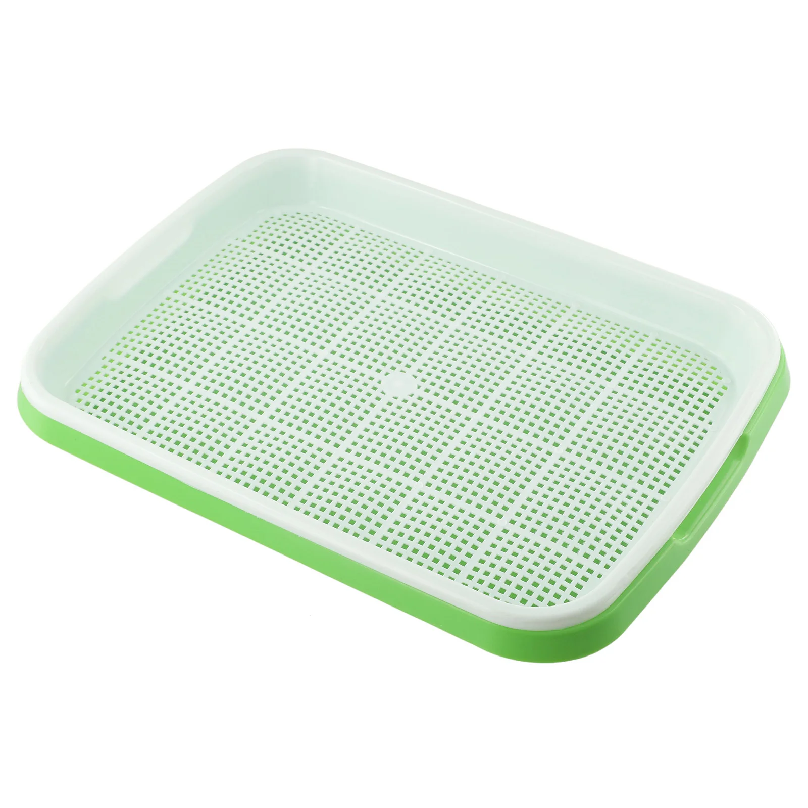 

1PCS Green Plastic Microgreens Tray Hydroponic / Sprouting Tray For Begginers And Advance Levels For Garden Accessories