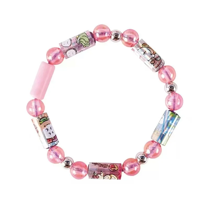 DIY Creative Sticker Bracelet Kit - Bead and Stationery Craft Set