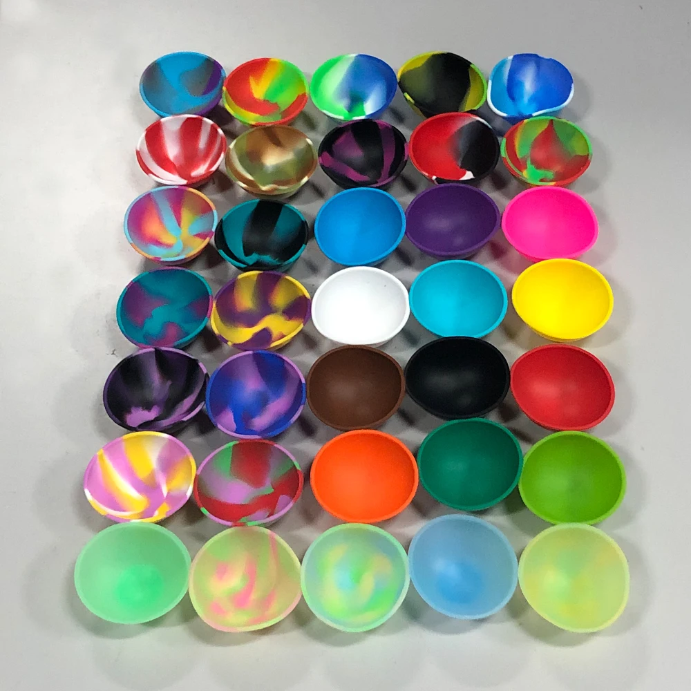 Silicone Bowl 67mm 50mm Jar Container Tobacco Herb Grinder Pipe Kitchen Storage Box Smoking Smoke Cigarette Accessories 50Pcs storage box,storage jar,herb storage container,medicine storage container,honey storage container,plastic storage bottle