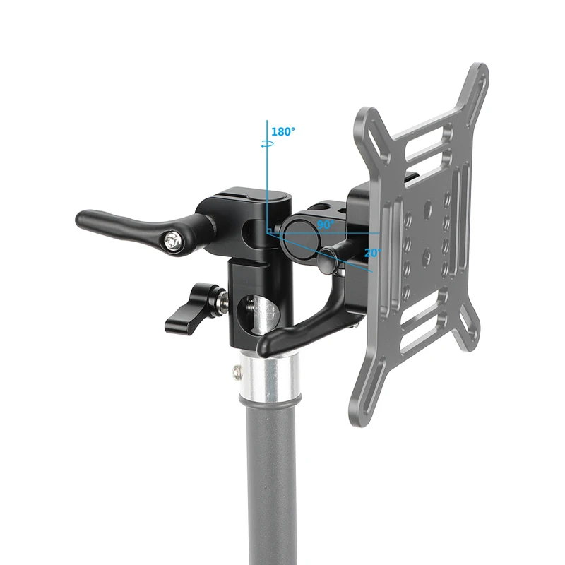 Quick Release V-Lock Mount to C-Stand/Baby Pin Adapterc