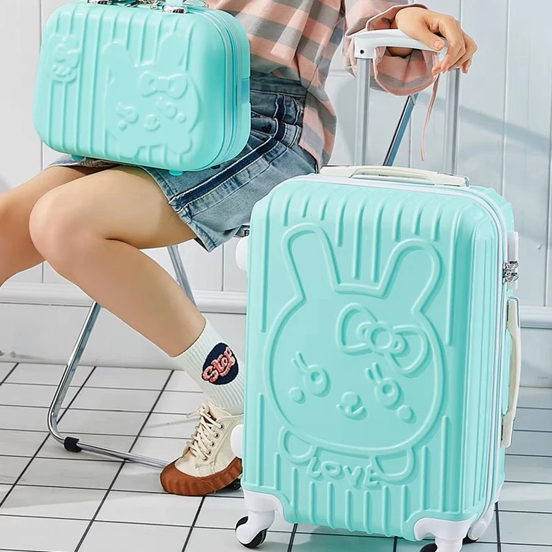 Children Rolling Luggage Set Women Trolley Suitcase Girls Spinner Carry Ons with Handbag travel luggage,kids trolley suitcase