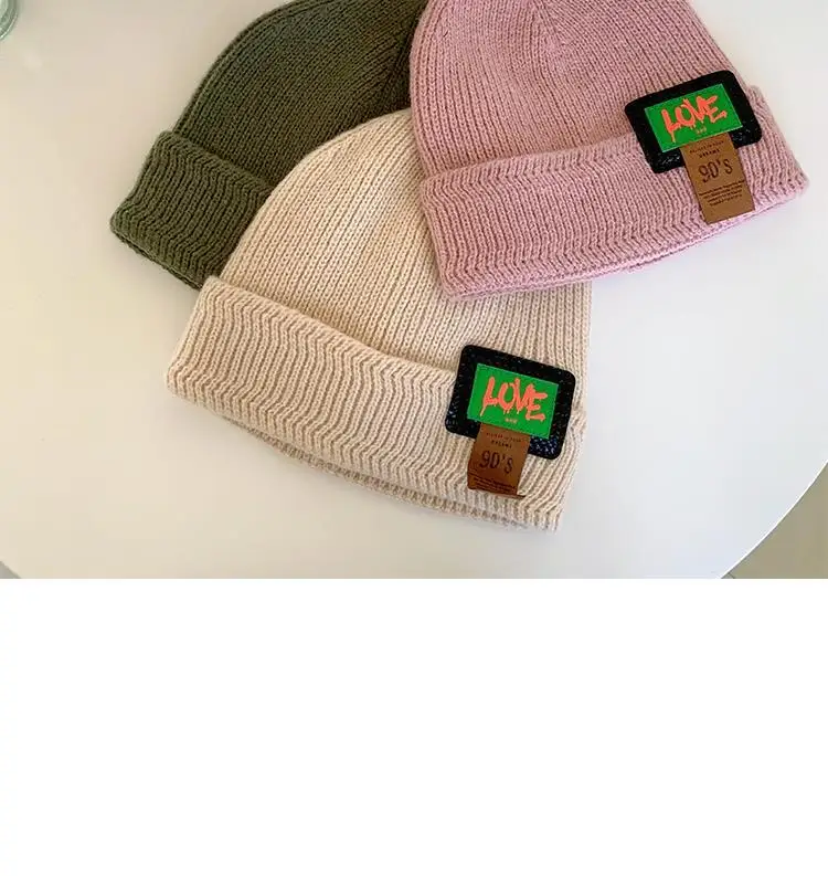 2022 New Beanie Women's Hat Autumn Winter Knitted Wool Men Caps Brimless Pullover Hat Multicolor Warm Fashion Skullies Unisex mens winter hat skullies