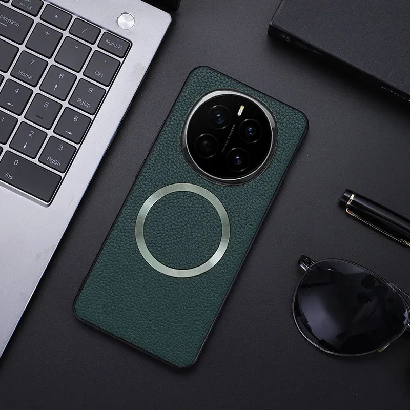 Premium PU Leather Lichee Pattern Magnetic Protective Case