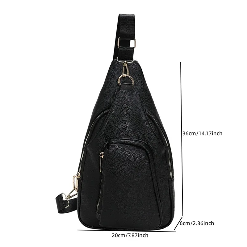Chest Bag For Women Small Crossbody Sling Backpack Leather Waist Fanny Packs Belt Bag Pouch Chest Shopping Travel Handbags