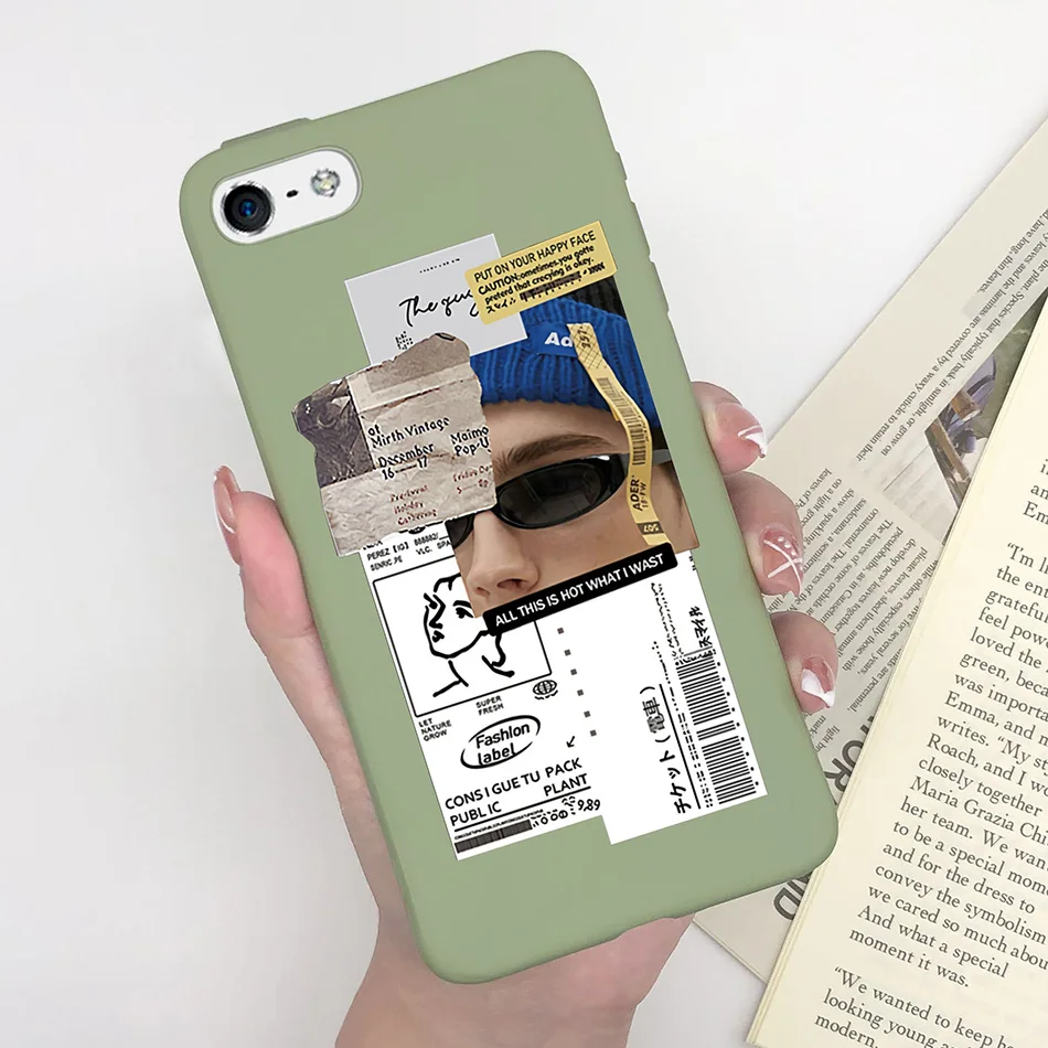 Stylish Shockproof Matte Silicone Phone Case with Fashionable TPU Bumper