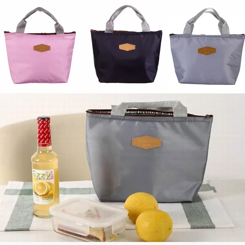 

Thermal Insulated Lunch Bag Outdoor Camping Picnic Food Drink Cooler Storage Bag Travel Breakfast Box School Children Bento Bag