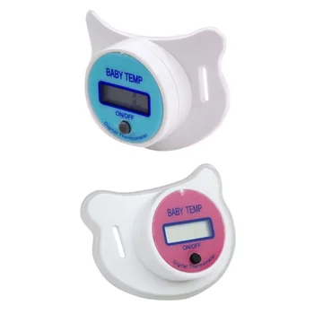Infants Baby Practical Digital Temperature Pacifier LCD Nipple Oral Thermometer Mouth Alarm Electronic Gadgets Temperature 2
