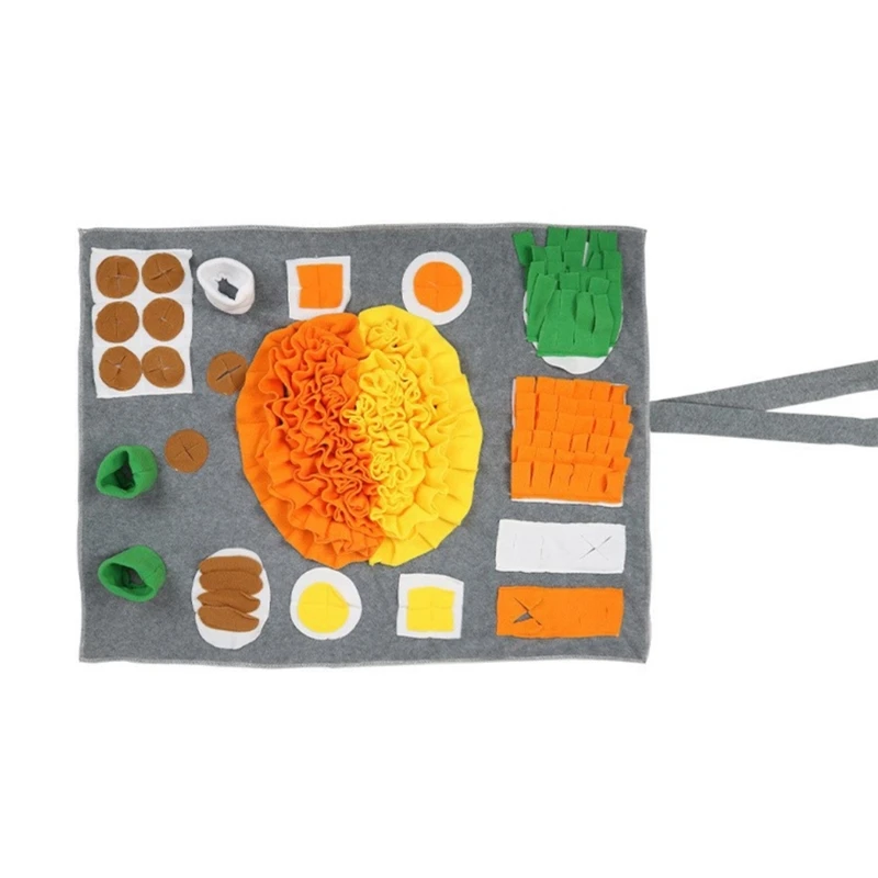 

Snuffle Mat for Dogs Sniffing Pad Interactive Puzzle Toy Slow Feeder Treats Mats