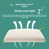 Natural latex bread pillow for men and women with high and thick neck protection, Thai rubber pillow core, long flat pillow 2