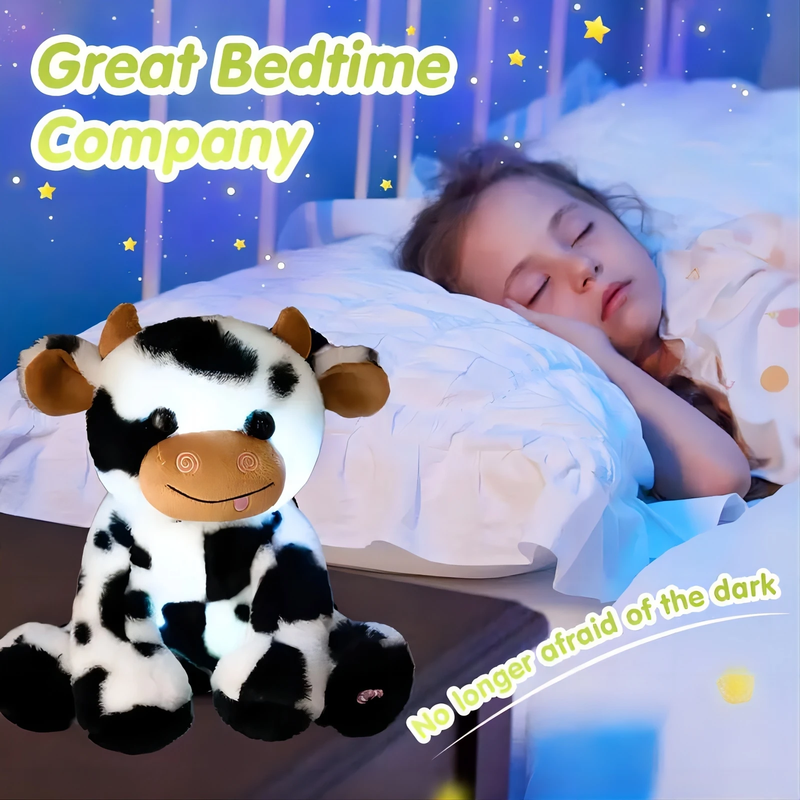 LED Light-Up Plush Cow 5