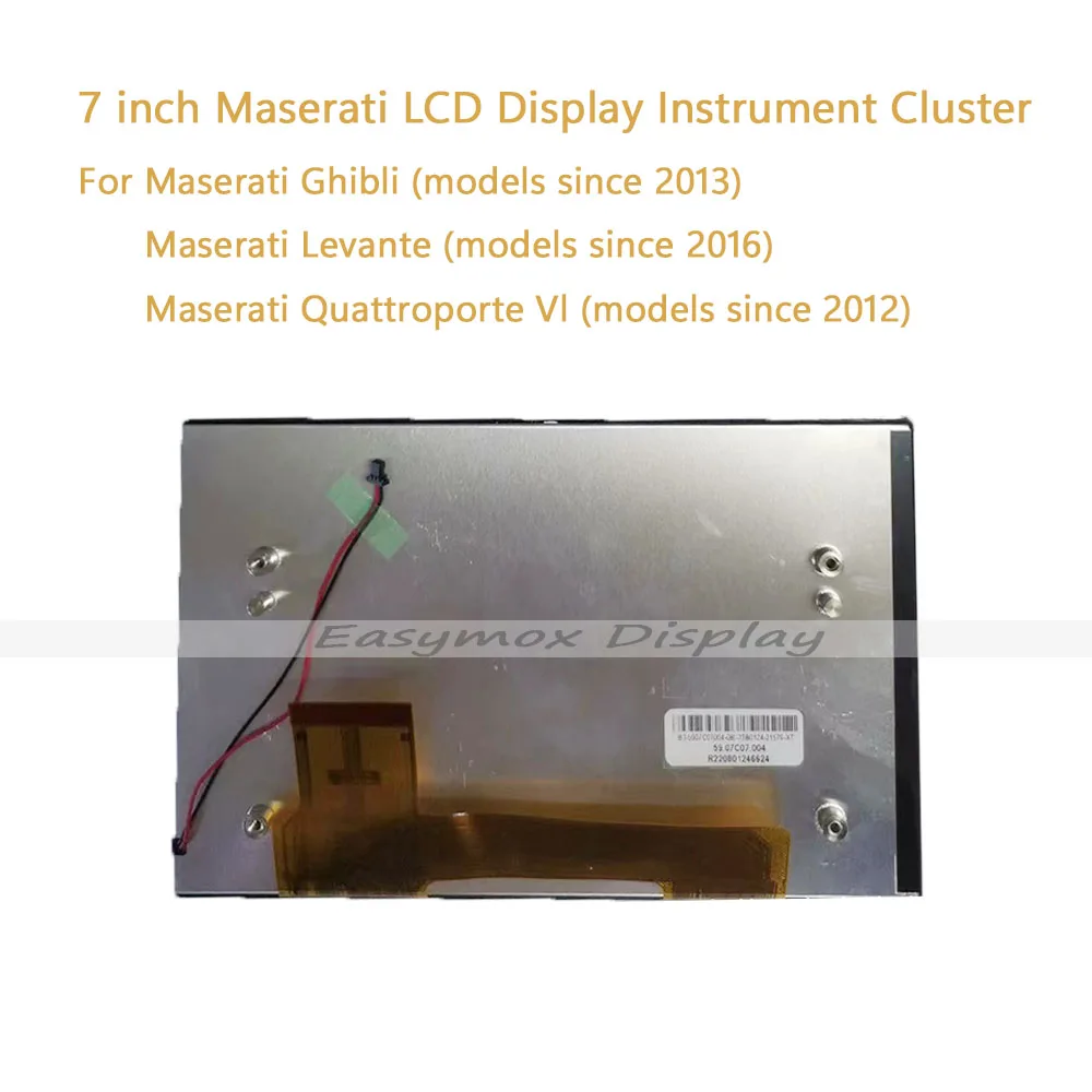 

7" inch LCD Display Dashoard for Maserati Ghibli Levante Quattropor VI 2015 Instrument Cluster Repair