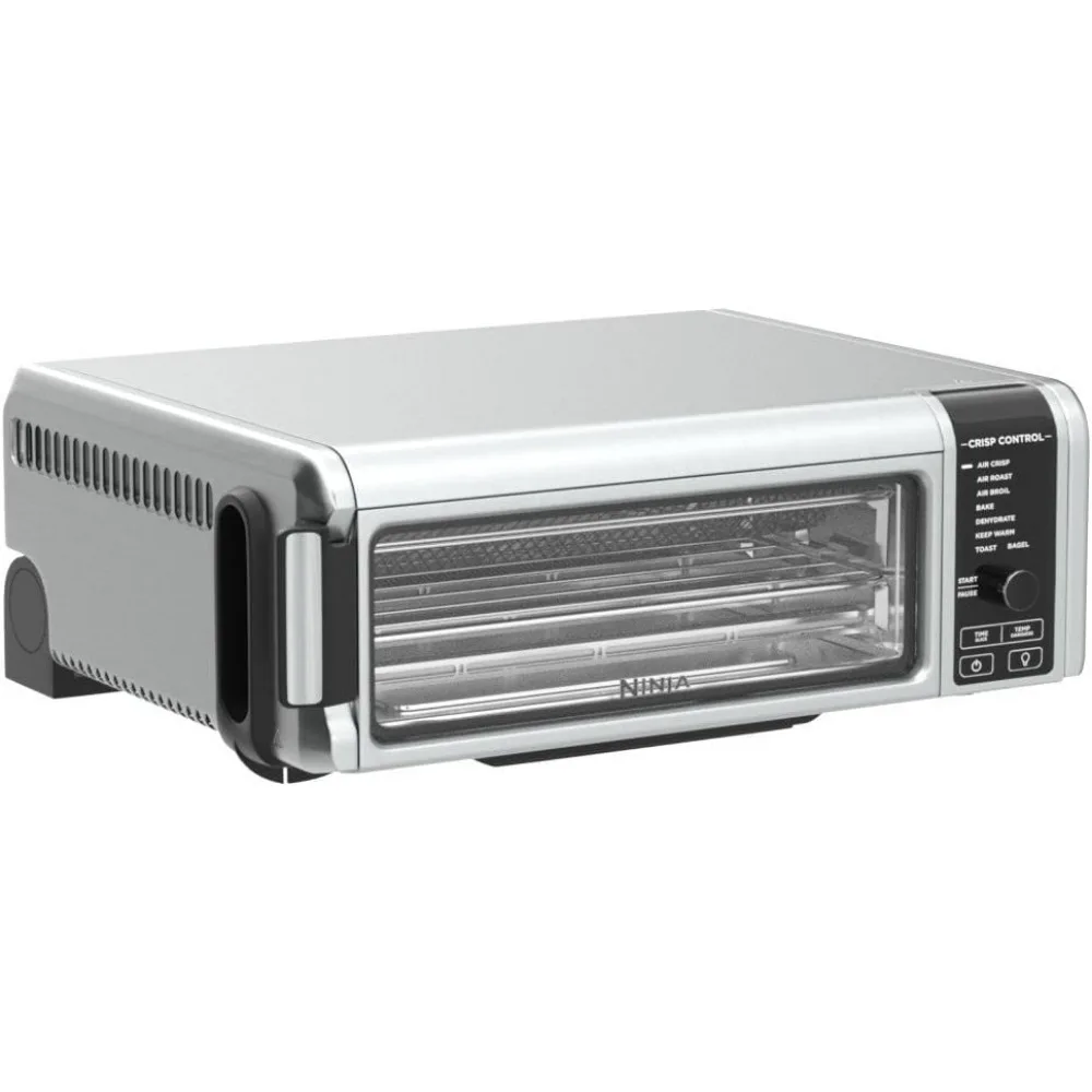 Digital Air Fry Countertop Oven with 8-in-1 Functionality, Flip Up & Away Capability for Storage Space, with Air Fry Basket,