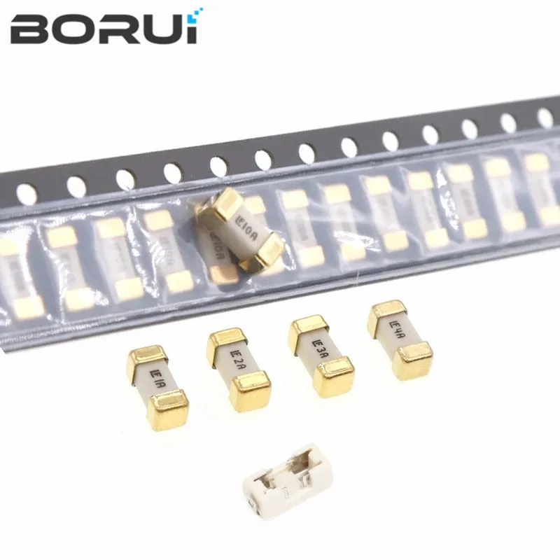 10PCS/LOT Gold foot 1808 125V 0451 SMD Fast blow Fuse 1A 2A 3A 4A 5A 6.3A 7A 8A 10A 0451 ultra-rapid fuses new original Gepyun