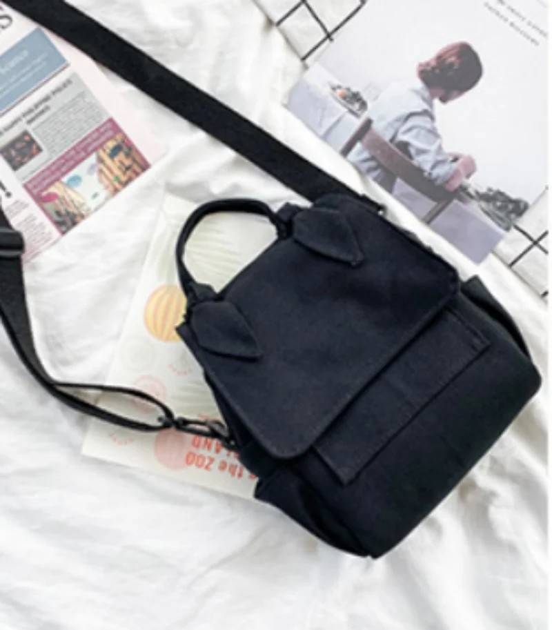 Embroidery Name Canvas Bag For College Students, Custom String Backpack Random  Personalization Of Large Capacity Light Pockets 4