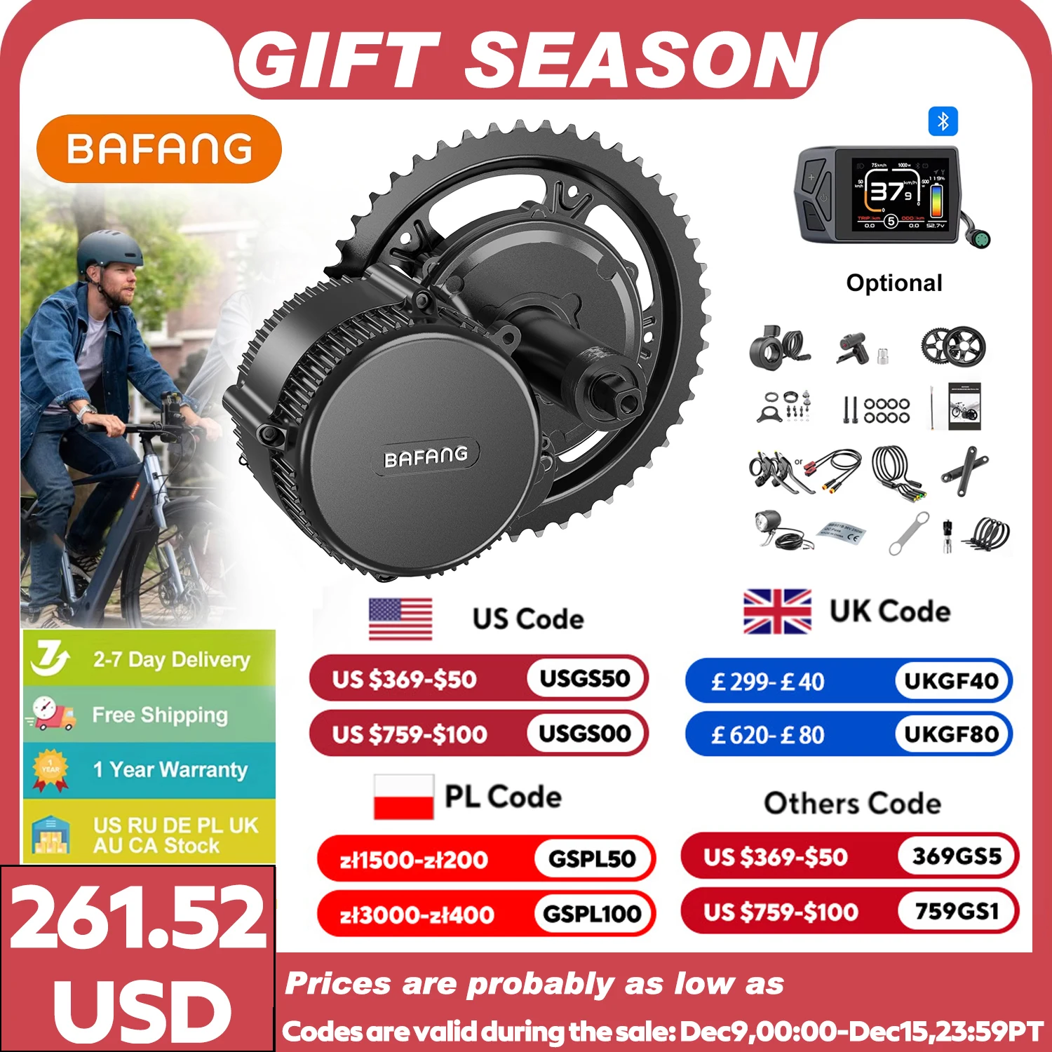 Bafang 750W 48V Kit Mid Drive Motor BBS02 BBS02B Electric Bicycle eBike Conversion Kit Powerful Central e-Bike Engine 68mm 100mm