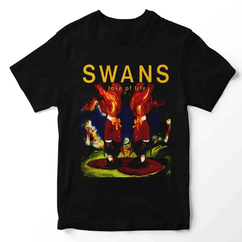 Swans Tshirt Adult Regular Fit O-Necked T-shirt Classic T-Shirt Men's clothing