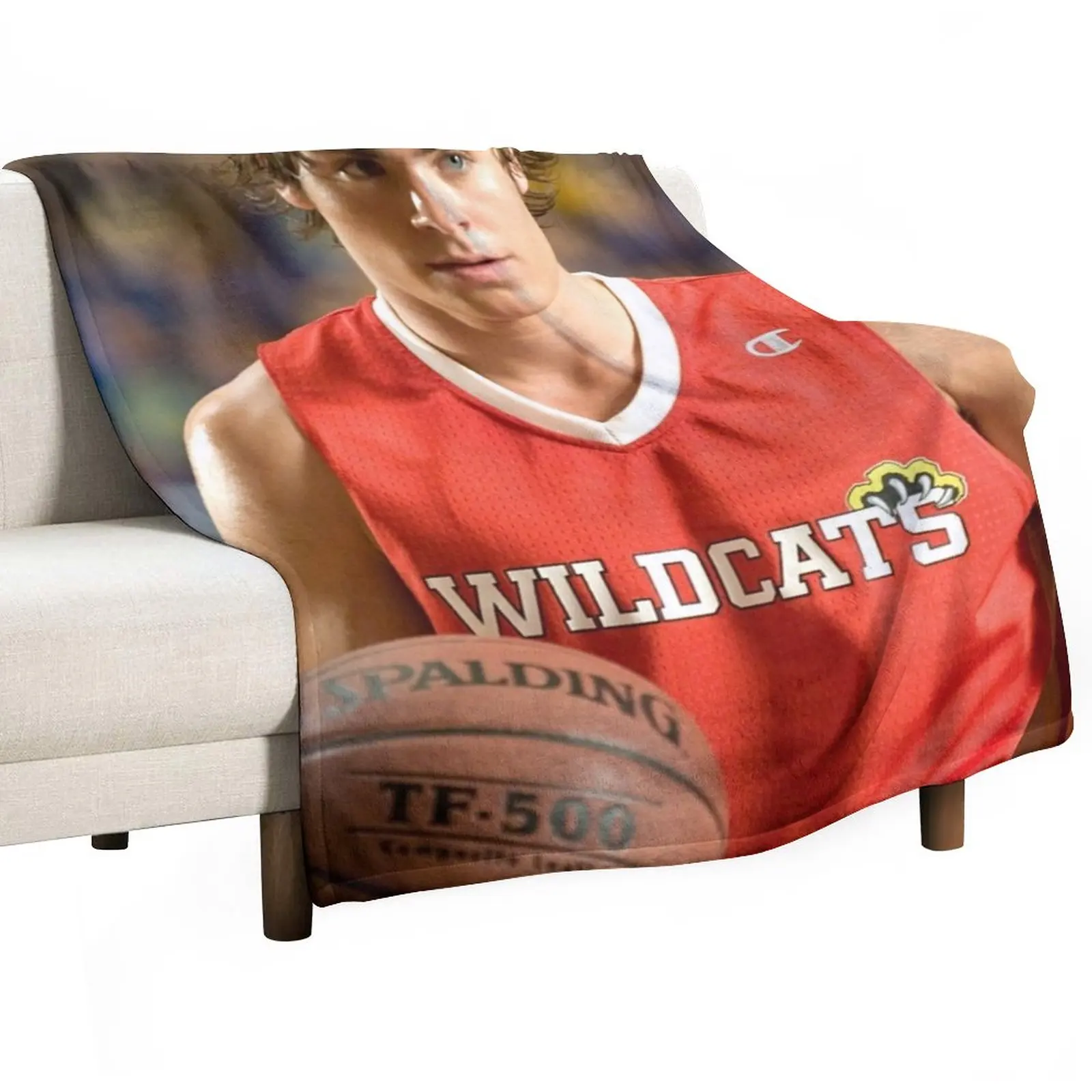 

Troy Bolton Throw Blanket Plaid Personalized Gift Sofa Throw Blanket Blanket Luxury