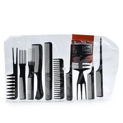 Deluxe 10-Piece Haircare & Styling Comb Set - Anti-Static, Multifunctional Hair Detangling & Styling Tools (10PCS)