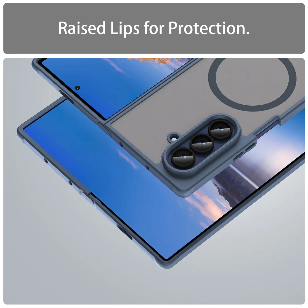 Luxury Matte Hard Case with Magnetic Wireless Charging - Shockproof Ultra Slim Cover