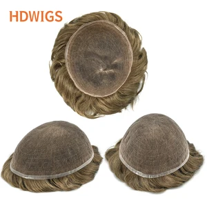 Image for Full Lace Men's capillary prothesis Male Toupee Hu 