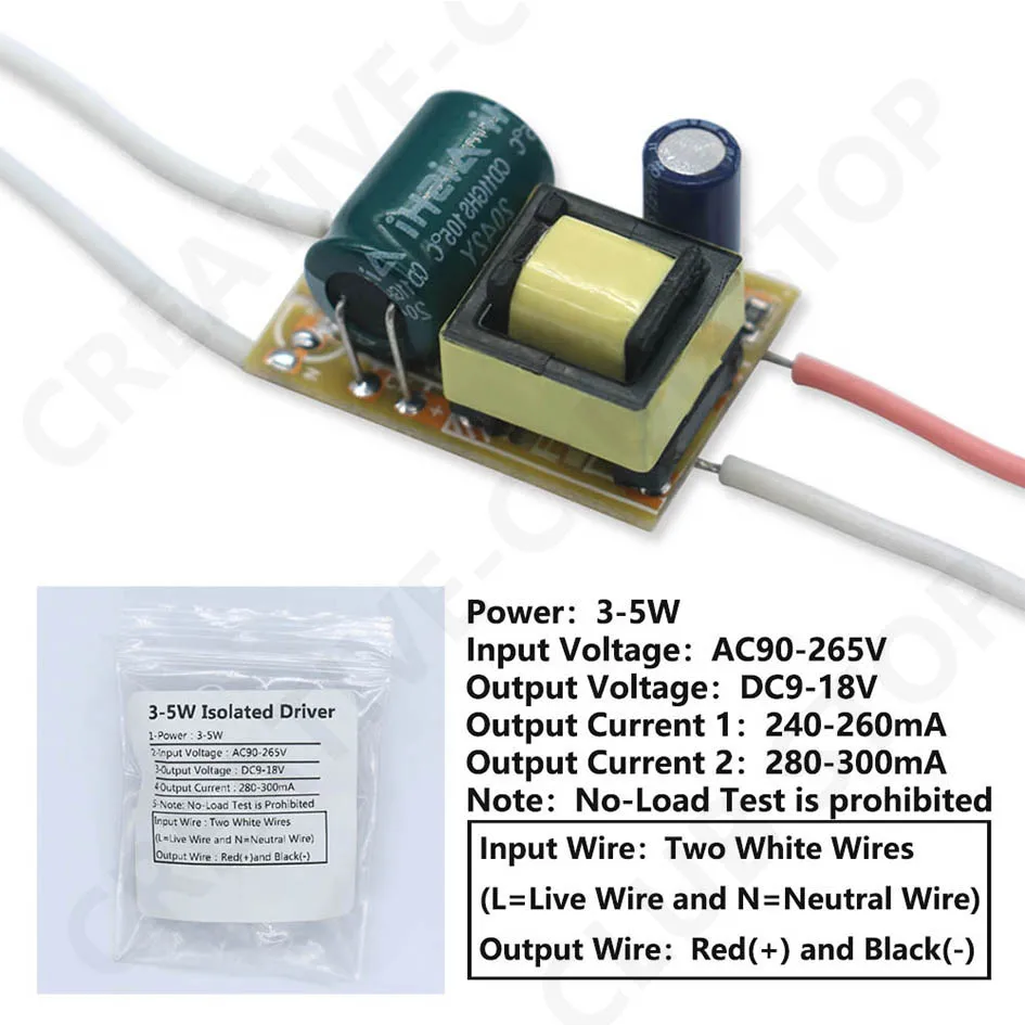 LED-Treiber 300mA 8-12W 1-3W 5W 4-7W 12W 18-25W 25-36W LED-Netzteil Beleuchtungstransformatoren für LED-Streifen DIY – Detail 2