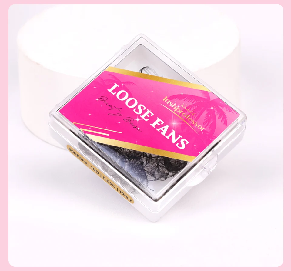 100/300/500 Fächer, lose Fächer-Wimpernverlängerungen, 3D bis 20D, spitze Basis, vorgefertigte Volumenfächer, scharfer Stiel, professioneller Wimpernlieferant – Detail 17
