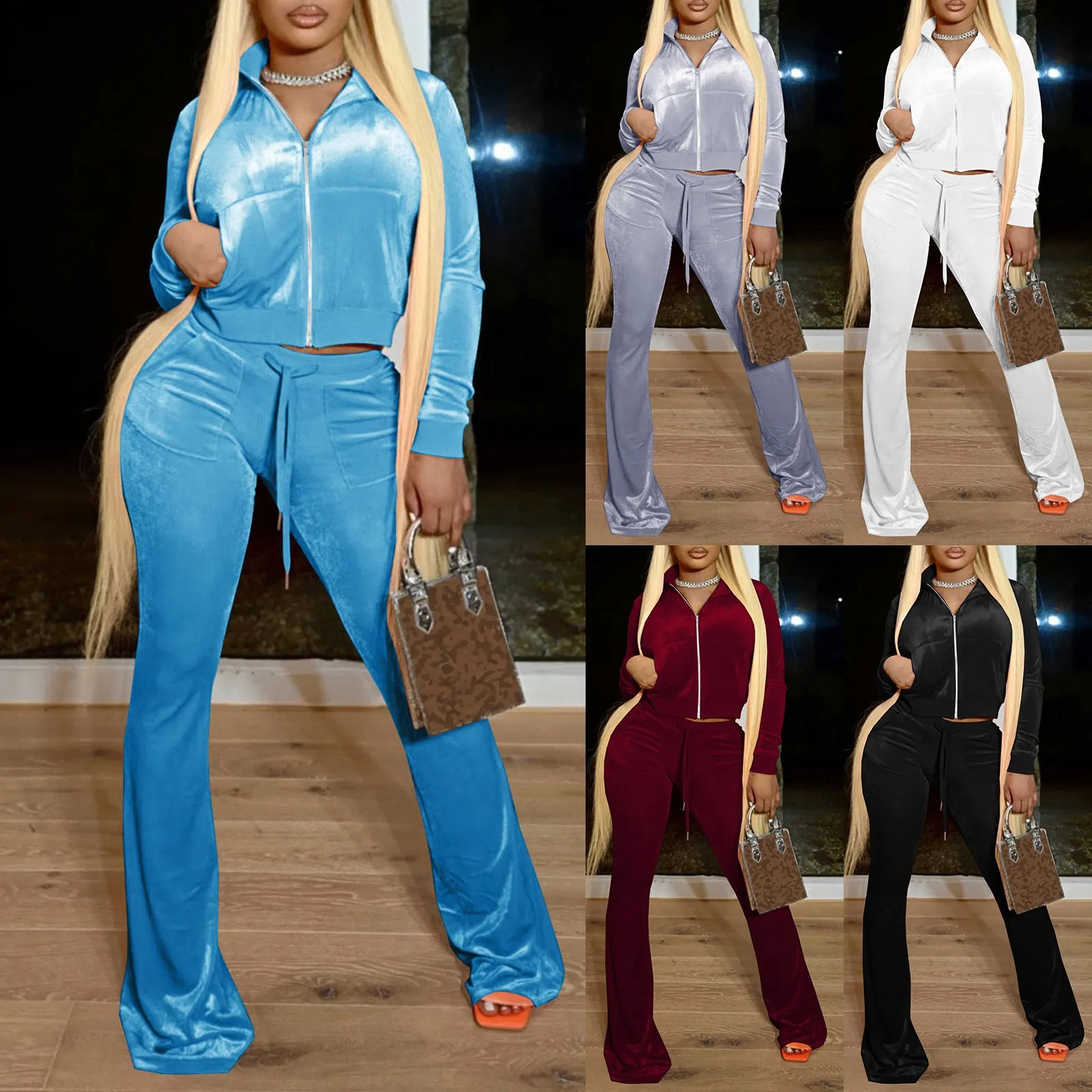 Autumn And Winter Tight-fitting Moisture Wicking Sports Suit Women