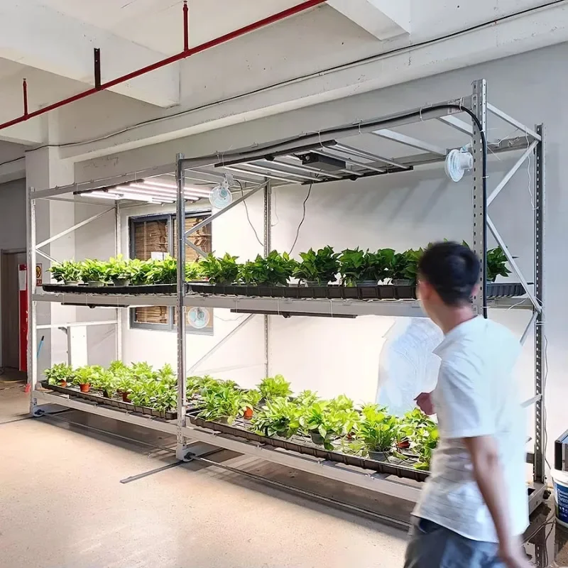 Multi layer grow table rack double deck shelves for indoor plants