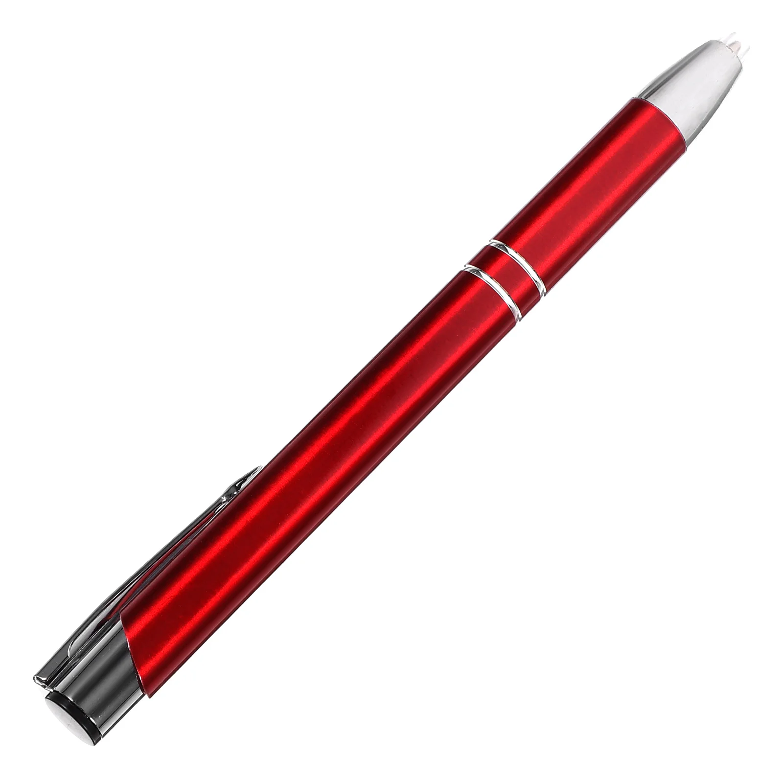 Lighted Ballpoint Pen Press Sign Pens Tip Flashlight Red LED Metal for Nurses Pens With Light 20pcs lot new 2835 3led injection led module 12v with lens waterproof ip68 160 degree 1 5w white led sign shop banner b