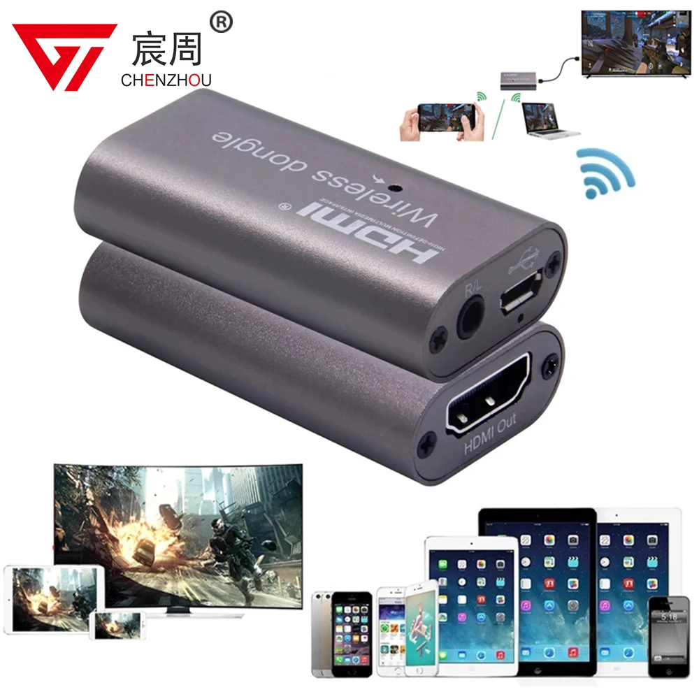 Adattatore Per Display Wifi Wireless Ricevitore Per Tv Stick Compatibile Con Hdmi Miracast Airplay Mirroring Dello Schermo Per Ios Andriod Phone Pc To