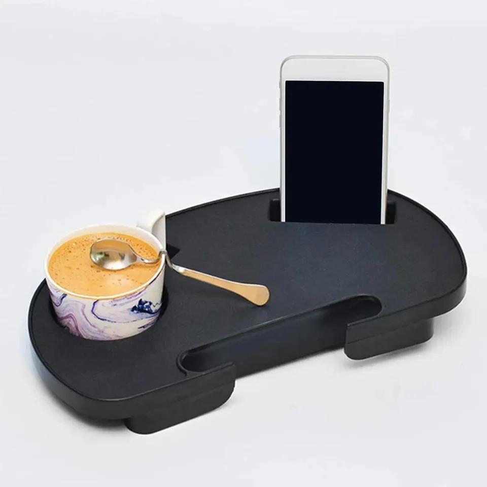 Colcolo Side Tables With Clip, Phone Tray And Cup Holder