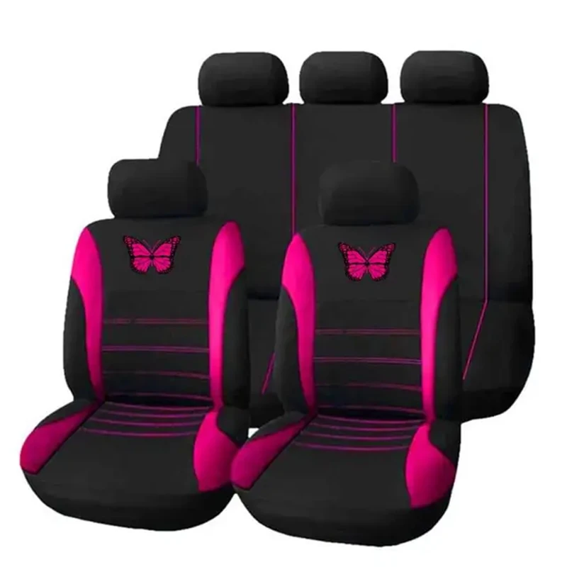 Butterfly Car Seat Covers Universal Car Seat Cover Car Seat Protection SUV Seat Protecto Covers Women Car Interior Accessories