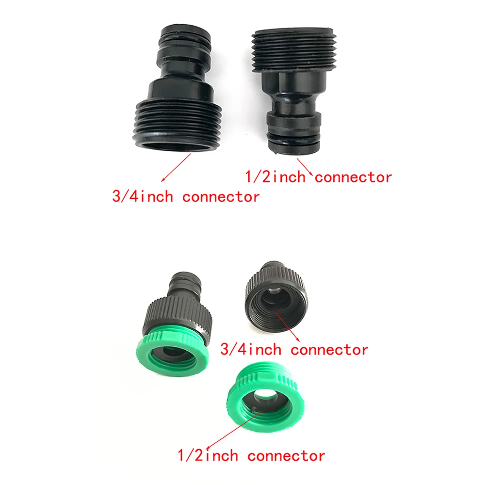 Garden Watering Hose ABS Quick Coupling 1/2&rdquo; End Inner and Outer Thread Y-Type Hose Fitting Adapter Extender Kit