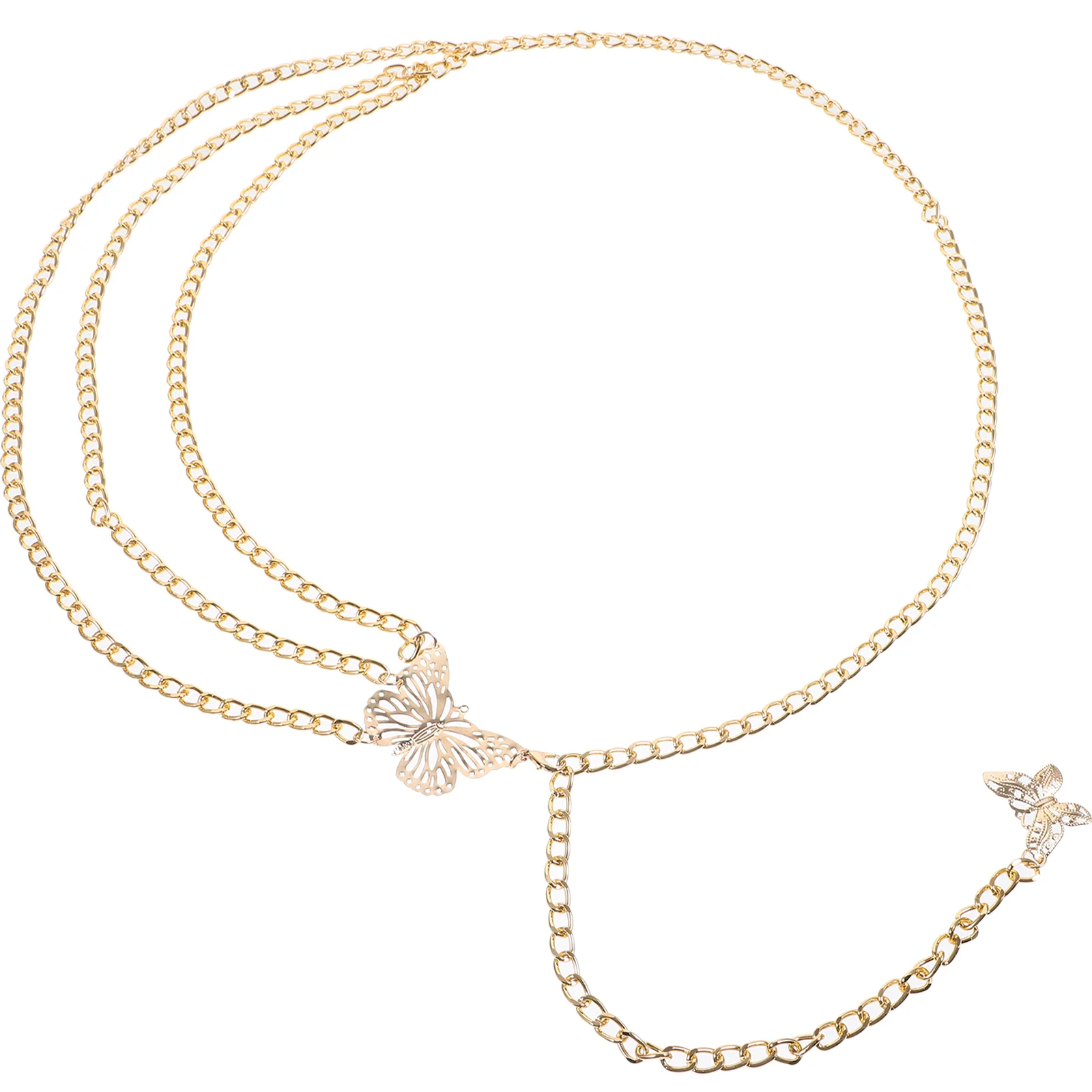 

Body Chain Women Waist Chain Teen Girls Body Chain Metal Waist Chain Butterfly Waist Chain