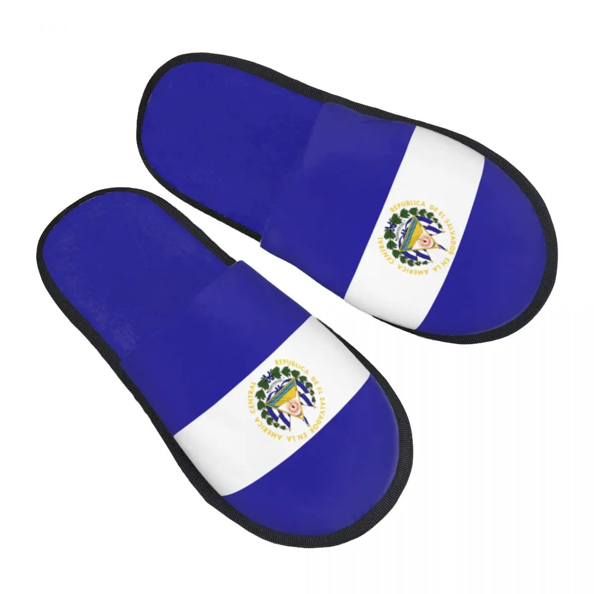 

Fur Slipper For Women Men Fashion Fluffy Winter Warm Slippers El Salvador Flag House Shoes