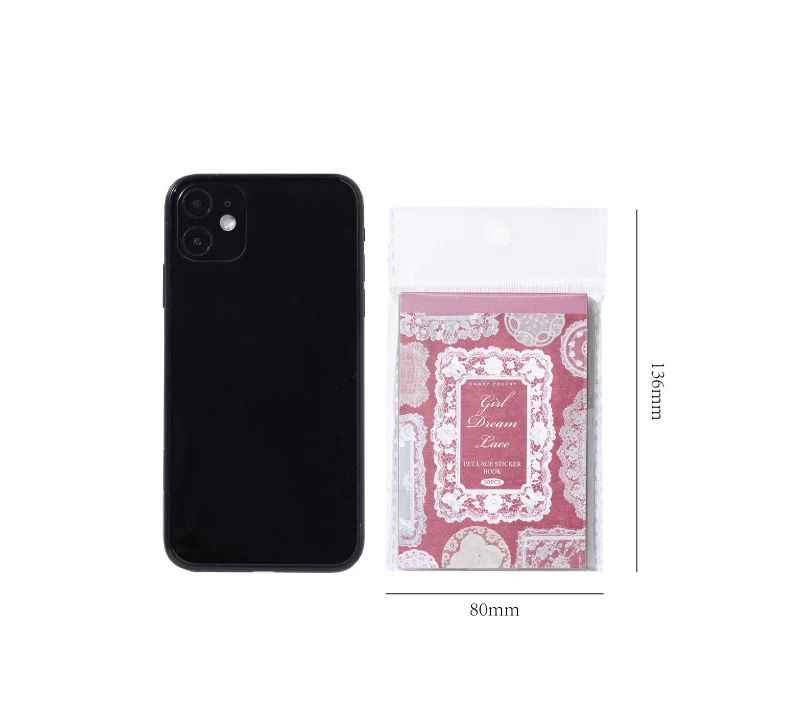 30Sheets/Bag Lace Theme PET Stickers for DIY Scrapbooking Collage Art Frame Laptop Phone Cup Luggage Guitar Skateboard Decal