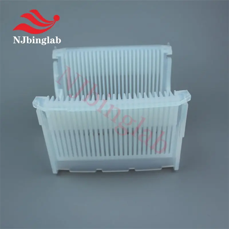 NJbinglab 웨이퍼 습식 에칭용 고순도 PFA, 4 인치 웨이퍼 카세트 청소 바구니