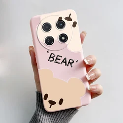 Cute Cartoon Cat Silicone Back Cover - Soft Protective Case for Huawei Nova 12i (Pink-M01)